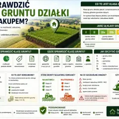 Klasa gruntu wpływa na możliwość zabudowy i koszty odrolnienia. Sprawdź klasę gruntu przed zakupem, by uniknąć problemów.