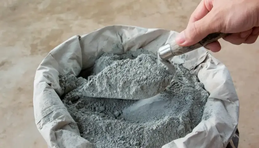 Sypki suchy beton pod obrzeża, nabierany szpachelką z worka. Idealny do stabilnego osadzenia krawężników.