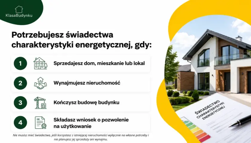 Potrzebujesz świadectwa charakterystyki energetycznej przy sprzedaży, wynajmie, zakończeniu budowy lub pozwoleniu na użytkowanie. Dokument ten jest kluczowy dla nowoczesnych budynków.