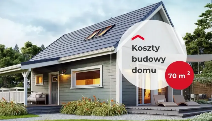 Uroczy, drewniany dom 70 m² z werandą i tarasem. Idealny na działkę, może być budowany bez pozwolenia.